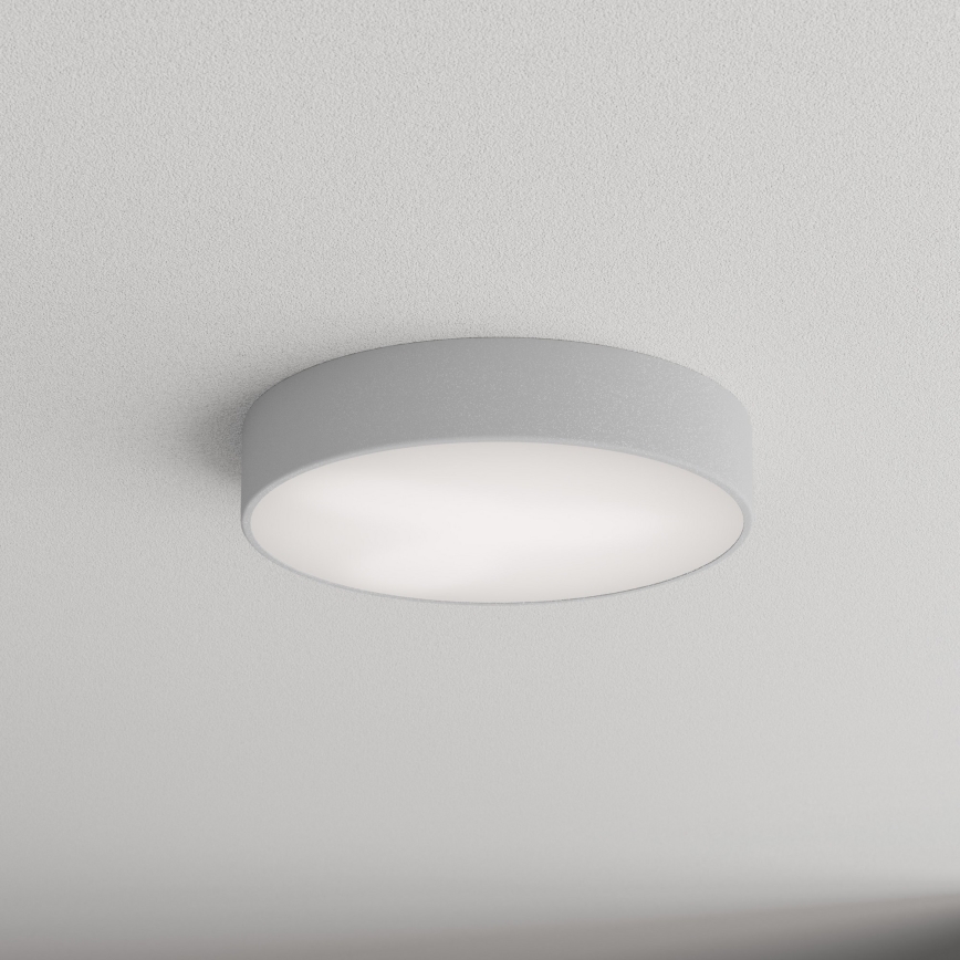 Kylpyhuoneen kattovalaisin CLEO 3xE27/24W/230V d. 40 cm harmaa IP54