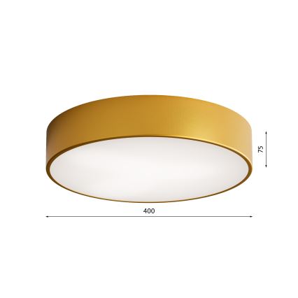 Kylpyhuoneen kattovalaisin CLEO 3xE27/24W/230V d. 40 cm kulta IP54