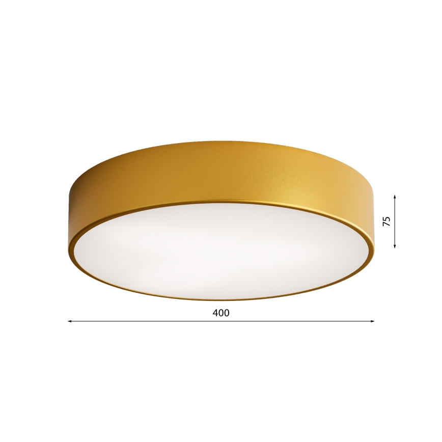 Kylpyhuoneen kattovalaisin CLEO 3xE27/24W/230V d. 40 cm kulta IP54