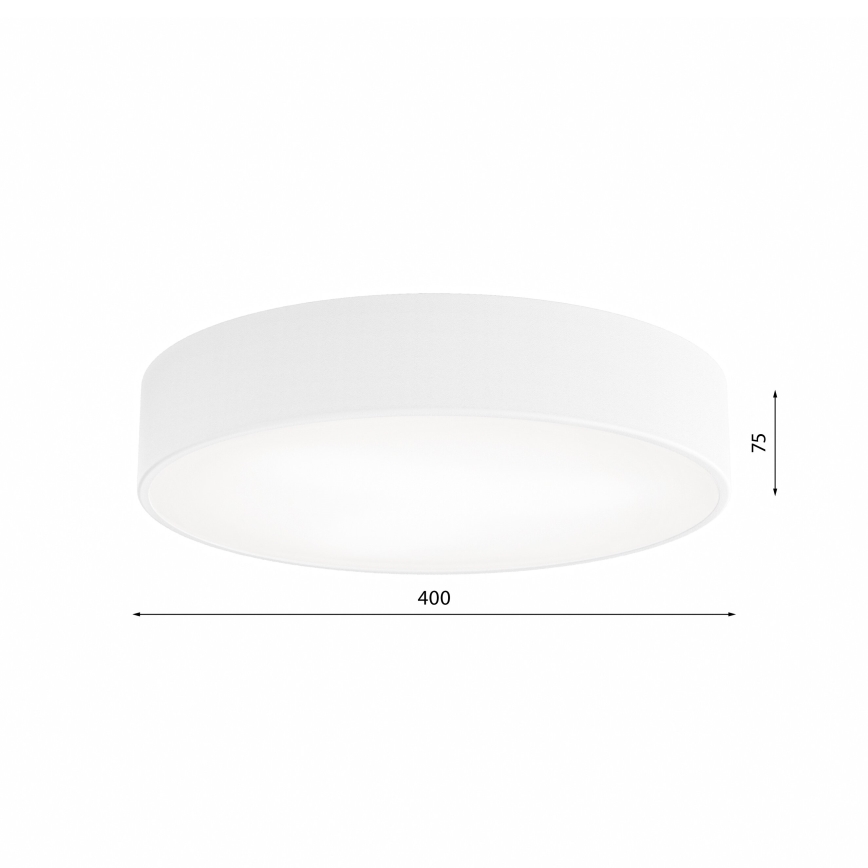 Kylpyhuoneen kattovalaisin CLEO 3xE27/24W/230V d. 40 cm valkoinen IP54