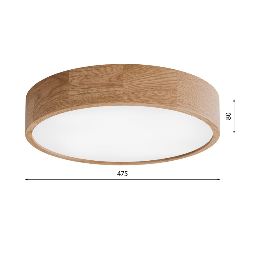 Kylpyhuoneen kattovalaisin CLEO 4xE27/24W/230V IP54 halk. 47,5 cm tammi
