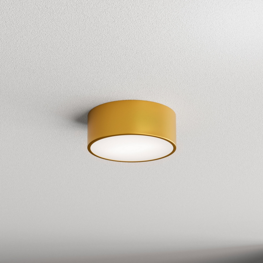 Kylpyhuoneen kattovalaisin CLEO tunnistimella 1xE27/24W/230V Ø 20 cm IP54, kullanvärinen