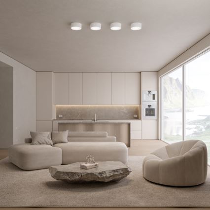 Kylpyhuoneen kattovalaisin CLEO tunnistimella 1xE27/24W/230V Ø 20 cm IP54 valkoinen