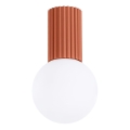Kylpyhuoneen kattovalaisin HALO 1xG9/8W/230V halkaisija 12 cm IP44 oranssi