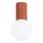 Kylpyhuoneen kattovalaisin HALO 1xG9/8W/230V halkaisija 12 cm IP44 oranssi