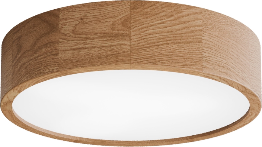 Kylpyhuoneen kattovalaisin liiketunnistimella CLEO 3xE27/24W/230V halkaisija 37,5 cm IP54 tammi