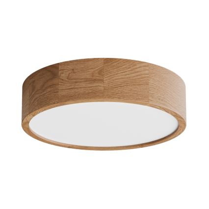 Kylpyhuoneen kattovalaisin liiketunnistimella CLEO 3xE27/24W/230V halkaisija 37,5 cm IP54 tammi