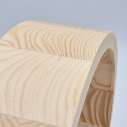 Kylpyhuoneen kattovalaisin NATURAL 3xE27/15W/230V IP54 mänty ø 37 cm - FSC sertifioitu