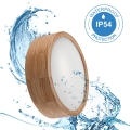 Kylpyhuoneen kattovalaisin OAK 2xE27/15W/230V IP54 tammi ø 27 cm - FSC sertifioitu