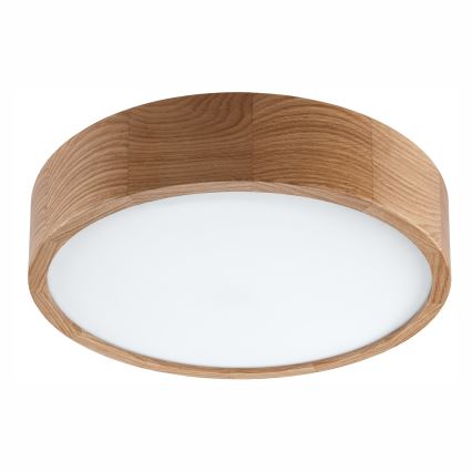 Kylpyhuoneen kattovalaisin OAK 3xE27/15W/230V tammi ø 37 cm IP54