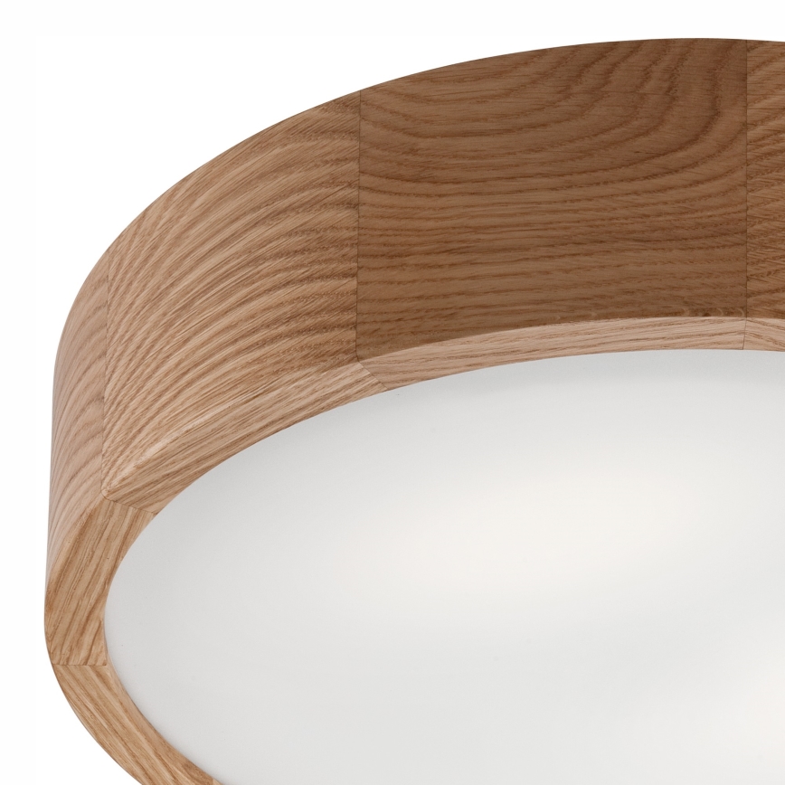 Kylpyhuoneen kattovalaisin OAK 3xE27/15W/230V tammi ø 37 cm IP54