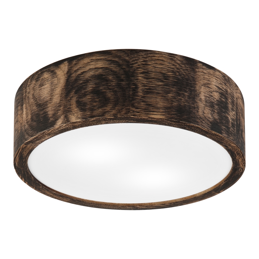 Kylpyhuoneen kattovalaisin OAK SMOKY 2xE27/15W/230V IP54 ø 27,5 cm tammi/ruskea