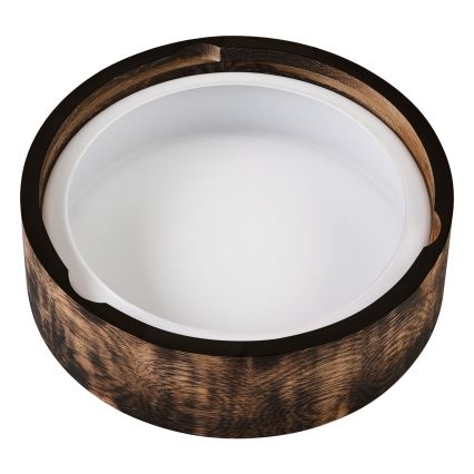 Kylpyhuoneen kattovalaisin OAK SMOKY 2xE27/15W/230V IP54 ø 27,5 cm tammi/ruskea
