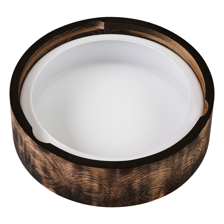 Kylpyhuoneen kattovalaisin OAK SMOKY 2xE27/15W/230V IP54 ø 27,5 cm tammi/ruskea