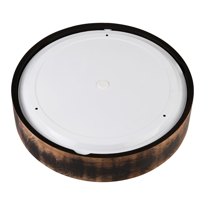 Kylpyhuoneen kattovalaisin OAK SMOKY 3xE27/15W/230V IP54 ø 37,5 cm tammi/ruskea