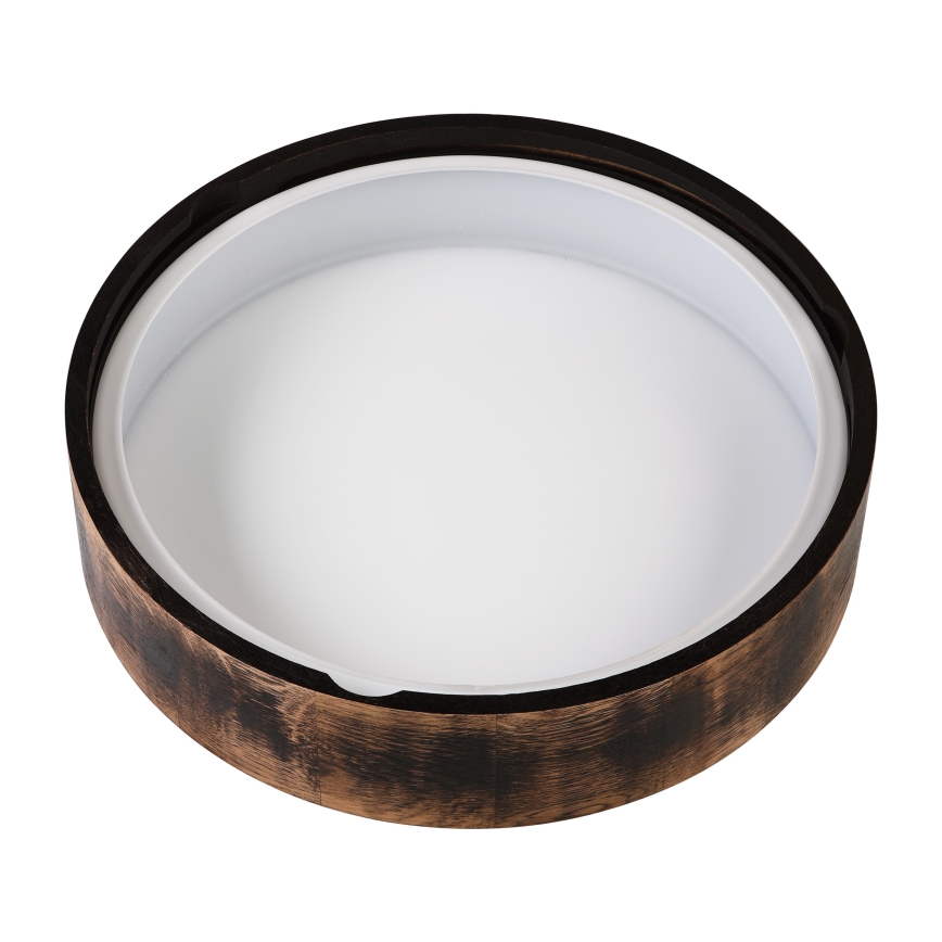 Kylpyhuoneen kattovalaisin OAK SMOKY 3xE27/15W/230V IP54 ø 37,5 cm tammi/ruskea