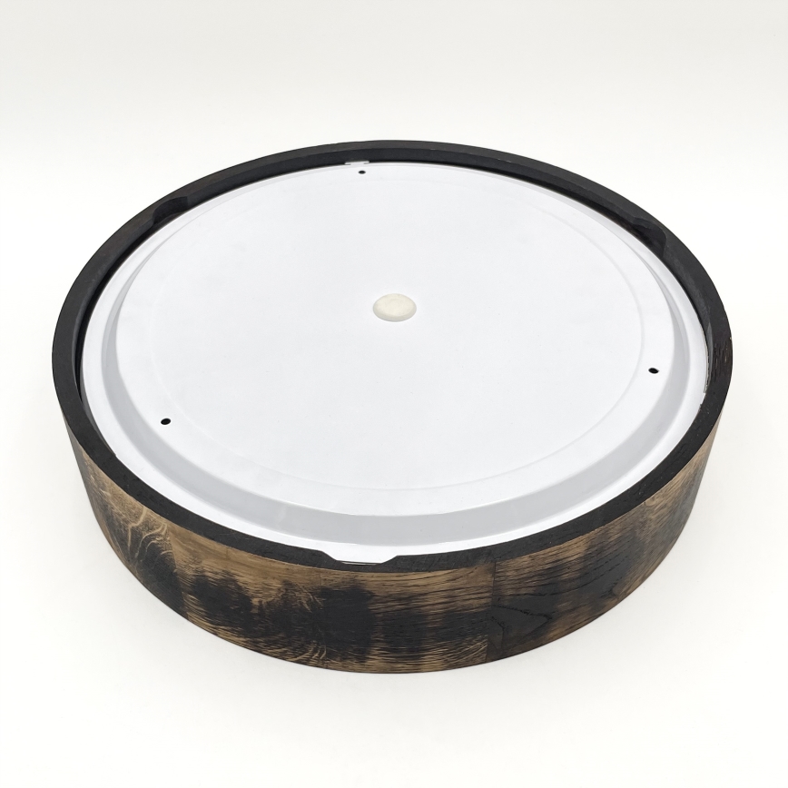 Kylpyhuoneen kattovalaisin OAK SMOKY 3xE27/15W/230V IP54 ø 37,5 cm tammi/ruskea