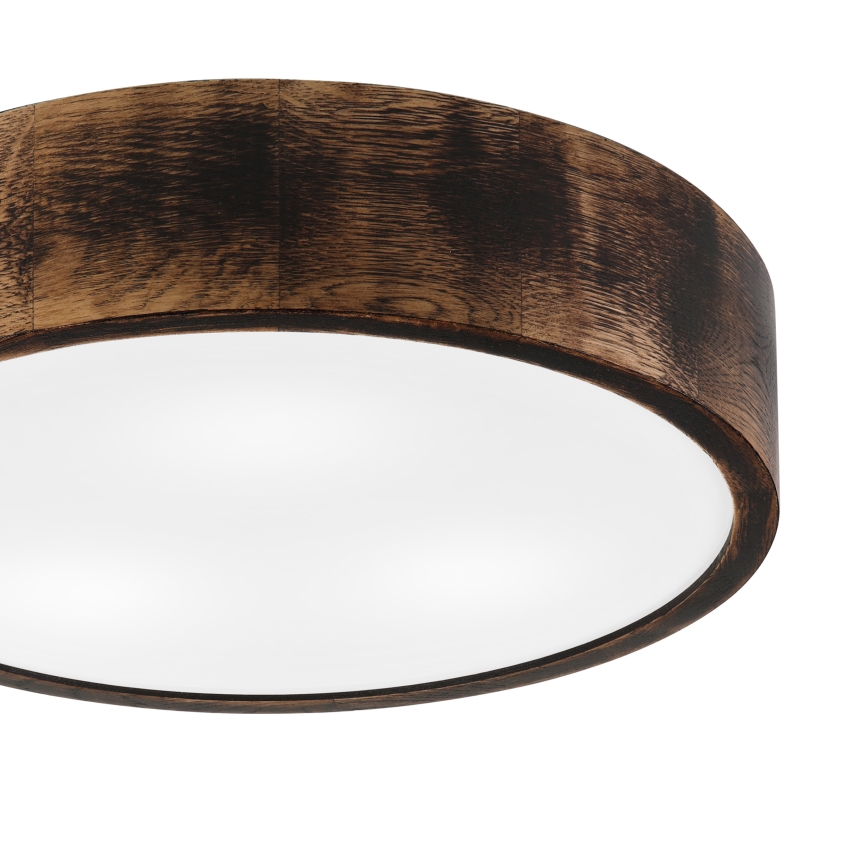 Kylpyhuoneen kattovalaisin OAK SMOKY 3xE27/15W/230V IP54 ø 37,5 cm tammi/ruskea