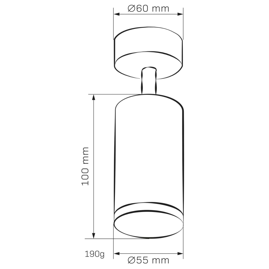 Kylpyhuoneen kohdevalo TURYN 1xGU10/10W/230V IP44 musta