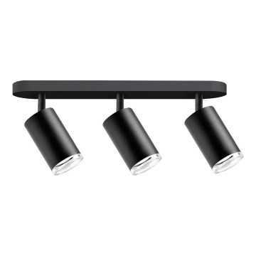 Kylpyhuoneen kohdevalo TURYN 3xGU10/10W/230V IP44 musta