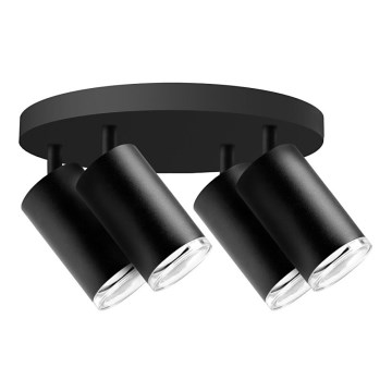 Kylpyhuoneen kohdevalo TURYN 4xGU10/10W/230V IP44 musta