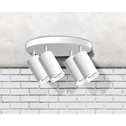 Kylpyhuoneen kohdevalo TURYN 4xGU10/10W/230V IP44 valkoinen