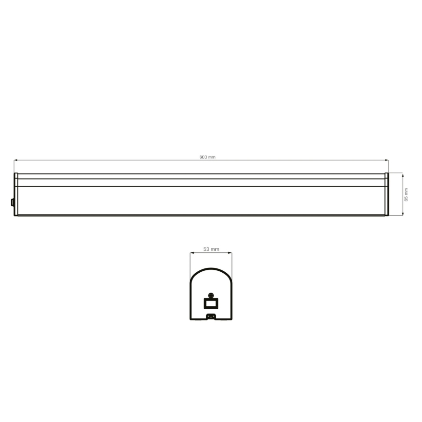 Kylpyhuoneen LED-peilivalo ALEX LED/15W/230V 4000K 60 cm IP44 kiiltävä kromi