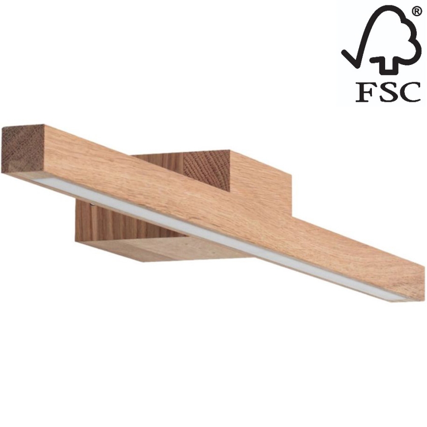 Kylpyhuoneen LED-peilivalo AQUAVIVA LED/9W/230V 60 cm IP44 tammi – FSC sertifioitu