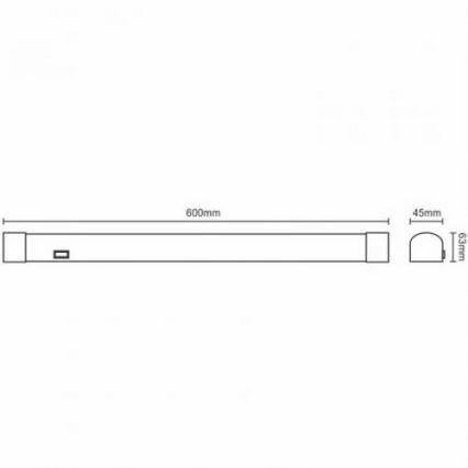 kylpyhuoneen LED-peilivalo LED/15W/230V 4000K IP44