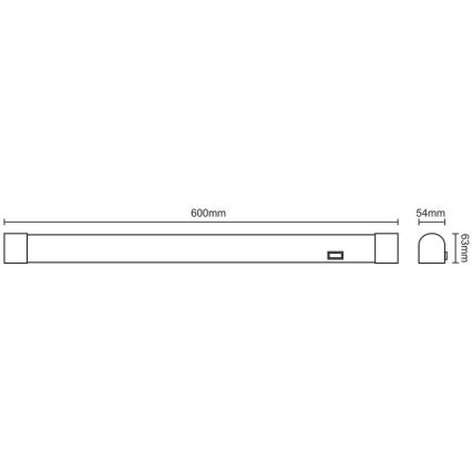 kylpyhuoneen LED-peilivalo LED/15W/230V 4000K IP44