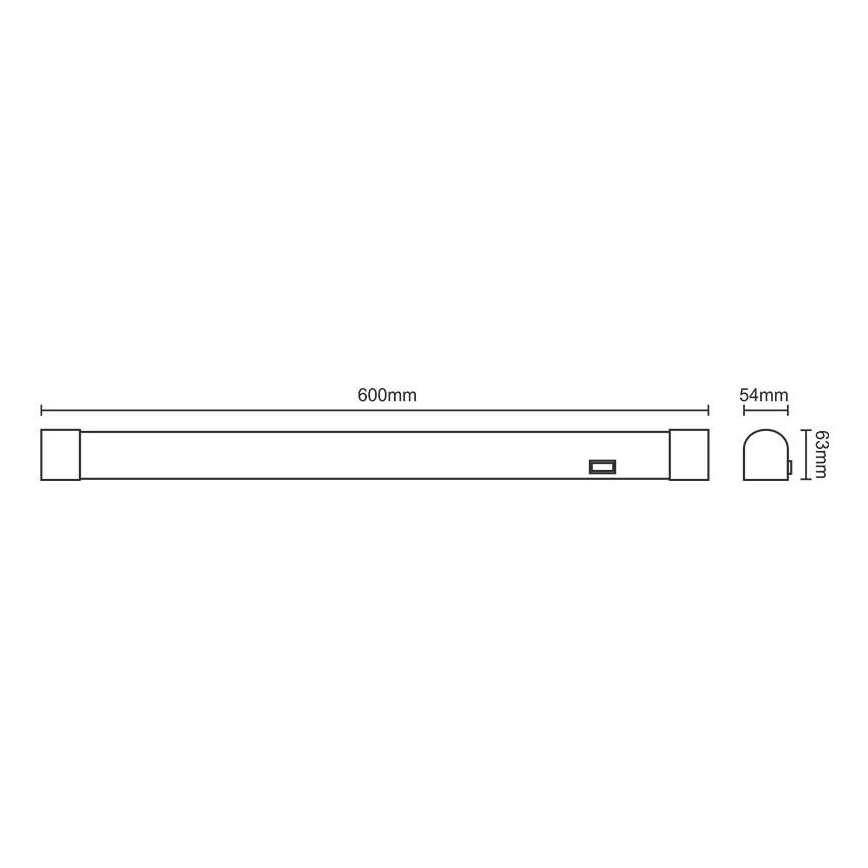 kylpyhuoneen LED-peilivalo LED/15W/230V 4000K IP44