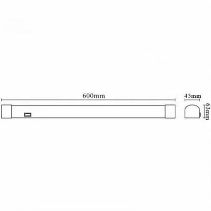 Kylpyhuoneen LED-peilivalo LED/15W/230V 4000K IP44