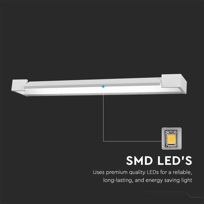 Kylpyhuoneen LED-peilivalo LED/16W/230V 3000K IP44 60 cm valkoinen