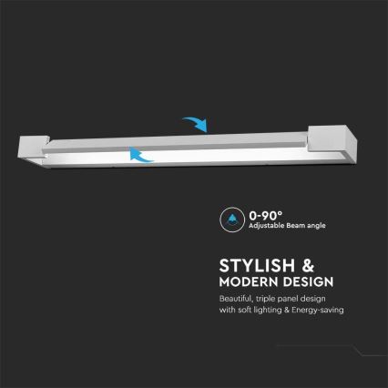 Kylpyhuoneen LED-peilivalo LED/18W/230V 4000K IP44 60 cm valkoinen