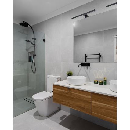 Kylpyhuoneen LED-peilivalo LED/5W/230V 4000K 30 cm IP44 musta