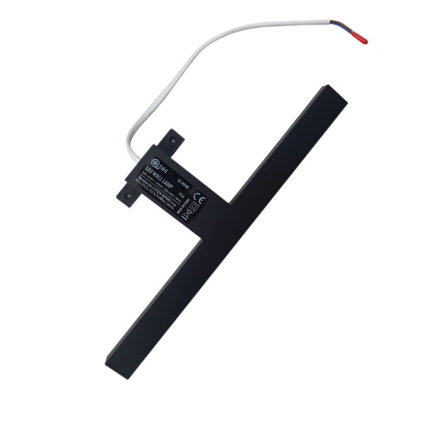 Kylpyhuoneen LED-peilivalo LED/5W/230V 4000K 30 cm IP44 musta