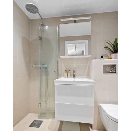 Kylpyhuoneen LED-peilivalo LED/8W/230V 4000K 50 cm IP44 kiiltävä kromi