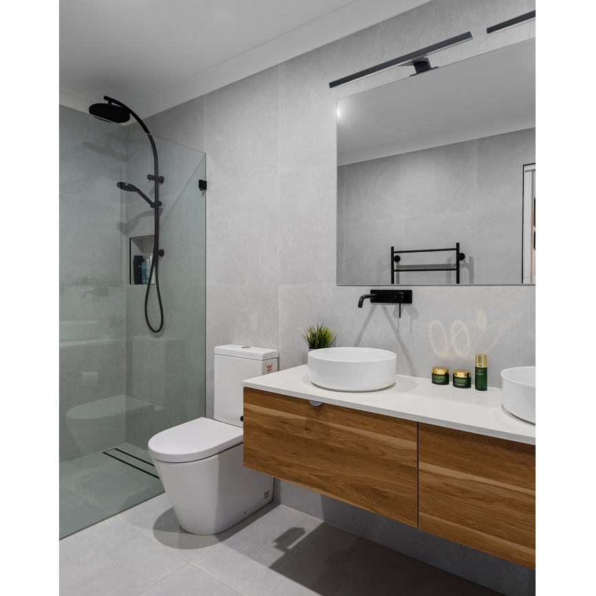 Kylpyhuoneen LED-peilivalo LED/8W/230V 4000K 50 cm IP44 musta