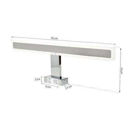 kylpyhuoneen LED-peilivalo RAIN LED/10W/230V IP44