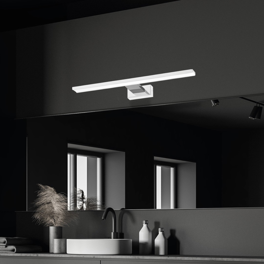 Kylpyhuoneen LED-peilivalo SHINE LED/13,8W/230V IP44 valkoinen/kiiltävä kromi