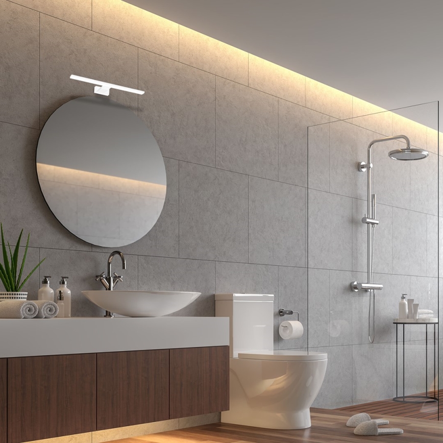 Kylpyhuoneen LED-seinävalaisin SHINE LED/7W/230V 30 cm IP44 valkoinen