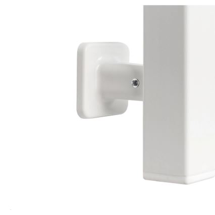 Kylpyhuoneen pyyhekuivain LARGO termostaatilla 432W/230V 80,6 cm IP44 valkoinen, oikeanpuoleinen, kulmikas