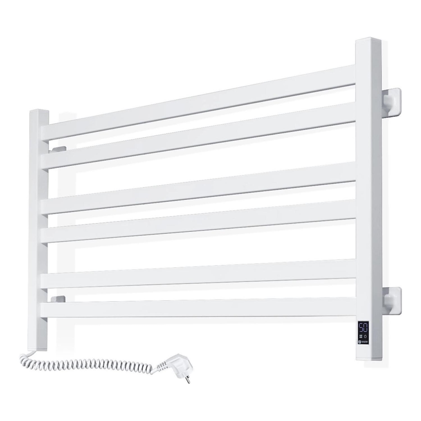 Kylpyhuoneen pyyhekuivain termostaatilla AVANGARD 300W/230V 50,6 cm IP44 valkoinen vasen kulmikas