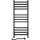 Kylpyhuoneen pyyhekuivain termostaatilla AVANGARD 459W/230V 120,6 cm IP44 musta vasen kulmikas