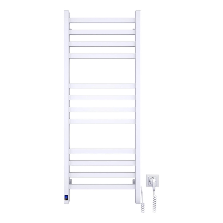 Kylpyhuoneen pyyhekuivain termostaatilla AVANGARD 459W/230V 120,6cm IP44 valkoinen oikea kulmikas