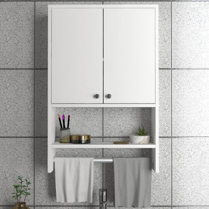 Kylpyhuoneen seinäkaappi VIRA 90x59 cm valkoinen
