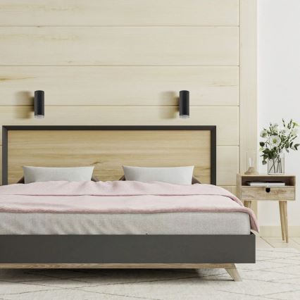 Kylpyhuoneen seinäkohdevalo TURYN 1xGU10/10W/230V IP44 musta