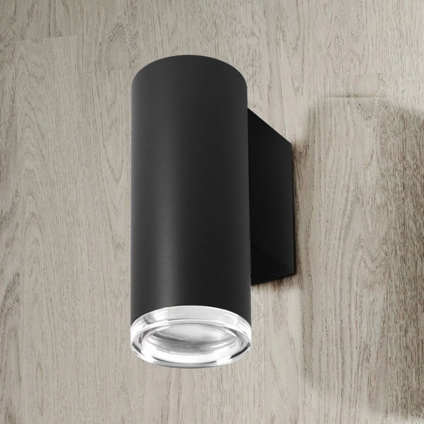 Kylpyhuoneen seinäkohdevalo TURYN 1xGU10/10W/230V IP44 musta