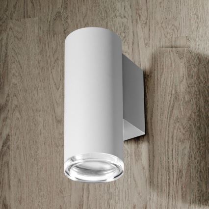 Kylpyhuoneen seinäkohdevalo TURYN 1xGU10/10W/230V IP44 valkoinen