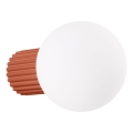 Kylpyhuoneen seinävalaisin HALO 1xG9/8W/230V halkaisija 12 cm IP44 oranssi
